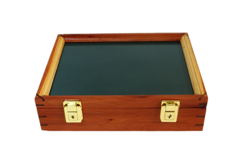 12x9.5 Cedar Display Case - The Pin Collector